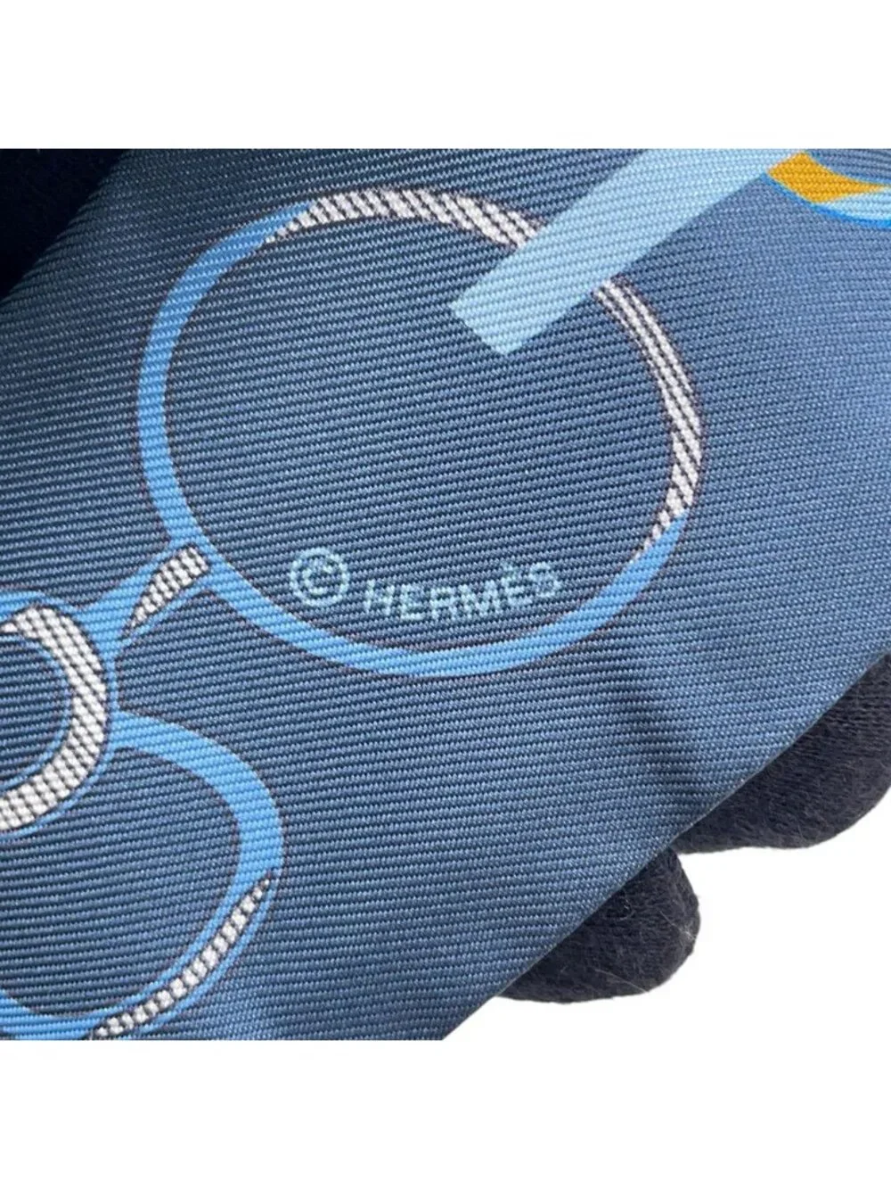 Hermes Scarf Re Boucles Silk